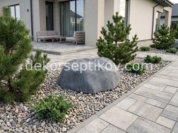 Малое изображение 1 - Декоративная крышка Камень D100/20, Серый