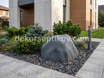 Малое изображение 1 - Декоративная крышка Камень D80/50, Серый