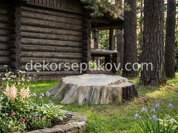 Малое изображение 1 - Декоративная крышка Пень D90/20