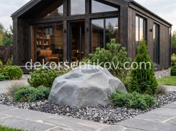 Малое изображение 1 - Декоративная крышка Камень 170х140/70, Серый