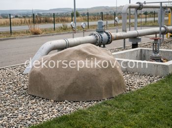 Малое изображение 1 - Декоративная крышка Камень D220/90, Коричневый