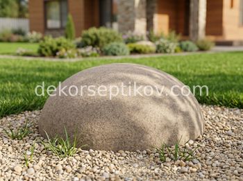 Малое изображение 1 - Декоративная крышка Камень D60/20, Коричневый