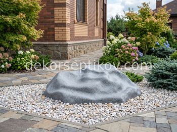 Малое изображение 1 - Декоративная крышка Камень D75/30, Серый