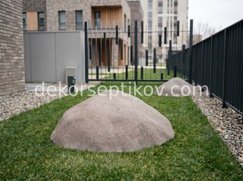 Малое изображение 1 - Декоративная крышка Камень D140/50, Коричневый