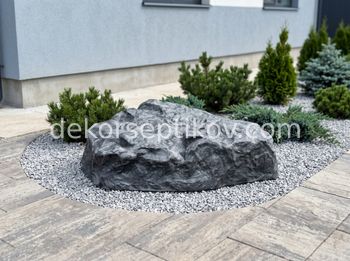Малое изображение 1 - Декоративная крышка Камень D85/15 Де-Люкс, Серый