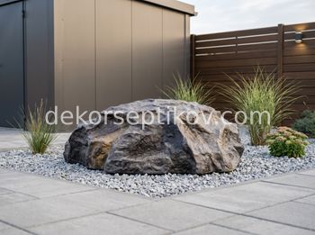 Малое изображение 1 - Декоративная крышка Камень D130/40 Люкс, Коричневый