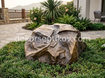 Малое изображение 1 - Декоративная крышка Камень D100/35 Люкс, Коричневый