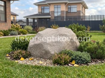 Малое изображение 1 - Декоративная крышка Камень D100/35, Коричневый