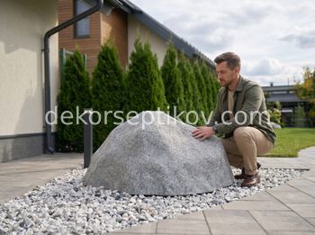 Малое изображение 1 - Декоративная крышка Камень D160/60, Серый