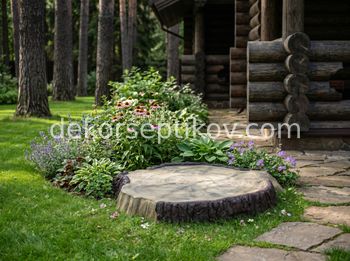 Малое изображение 1 - Декоративная крышка Пень D75/10