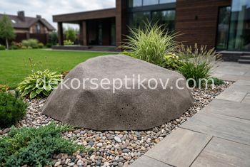 Малое изображение 1 - Декоративная крышка Камень 170х130/50, Коричневый