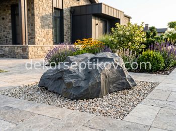 Малое изображение 1 - Декоративная крышка Камень D100/35 Люкс, Серый