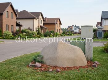 Малое изображение 1 - Декоративная крышка Камень D180/80, Коричневый