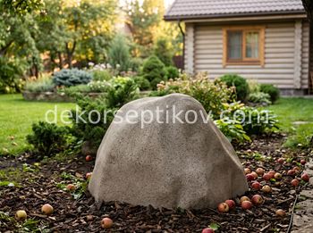 Малое изображение 1 - Декоративная крышка Камень D80/50, Коричневый