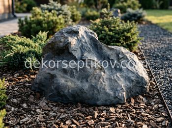 Малое изображение 1 - Декоративная крышка Камень D70/30 Люкс, Серый