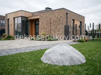 Малое изображение 1 - Декоративная крышка Камень D140/50, Серый