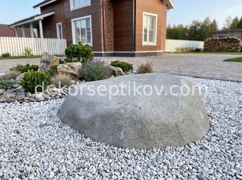 Малое изображение 1 - Декоративная крышка Камень 170х130/50, Серый