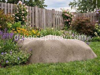 Малое изображение 1 - Декоративная крышка Камень 140x130/50, Коричневый